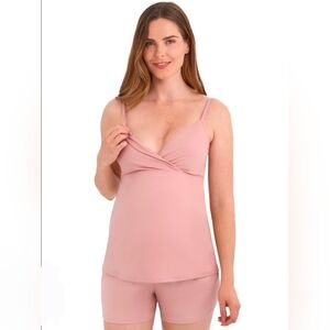 Women's Dusty Rose Nursing Cami Size S-M - Joyspun NWT